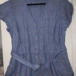 Lands' End Linen Romper